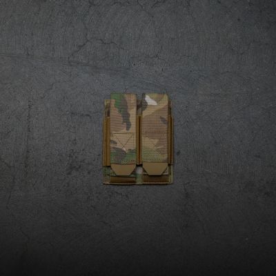 The multi-cam Double Pistol Magazine Pouch from Armored Republic