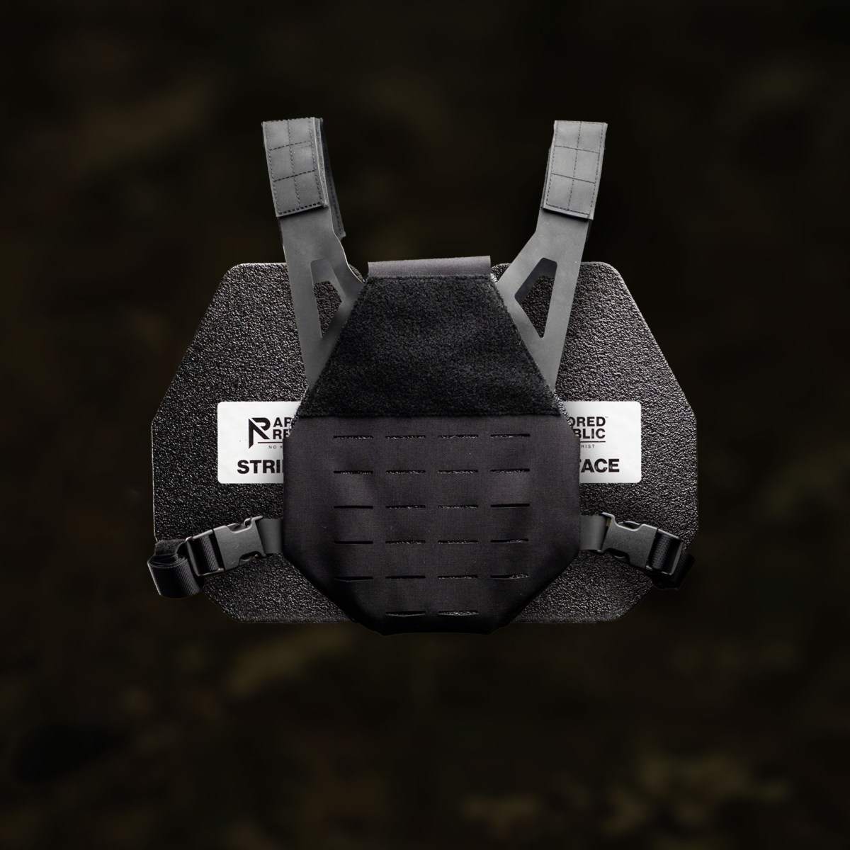 The Armored Republic Invictus Compact with Plates in Black