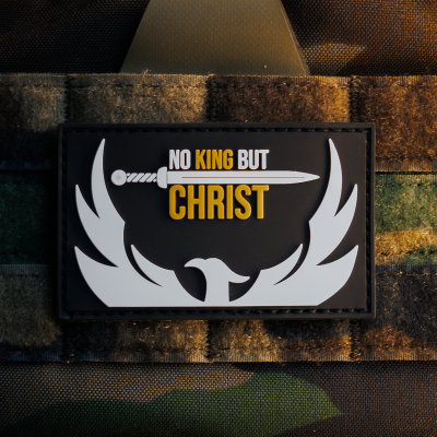 No King But Christ Velcro Patch